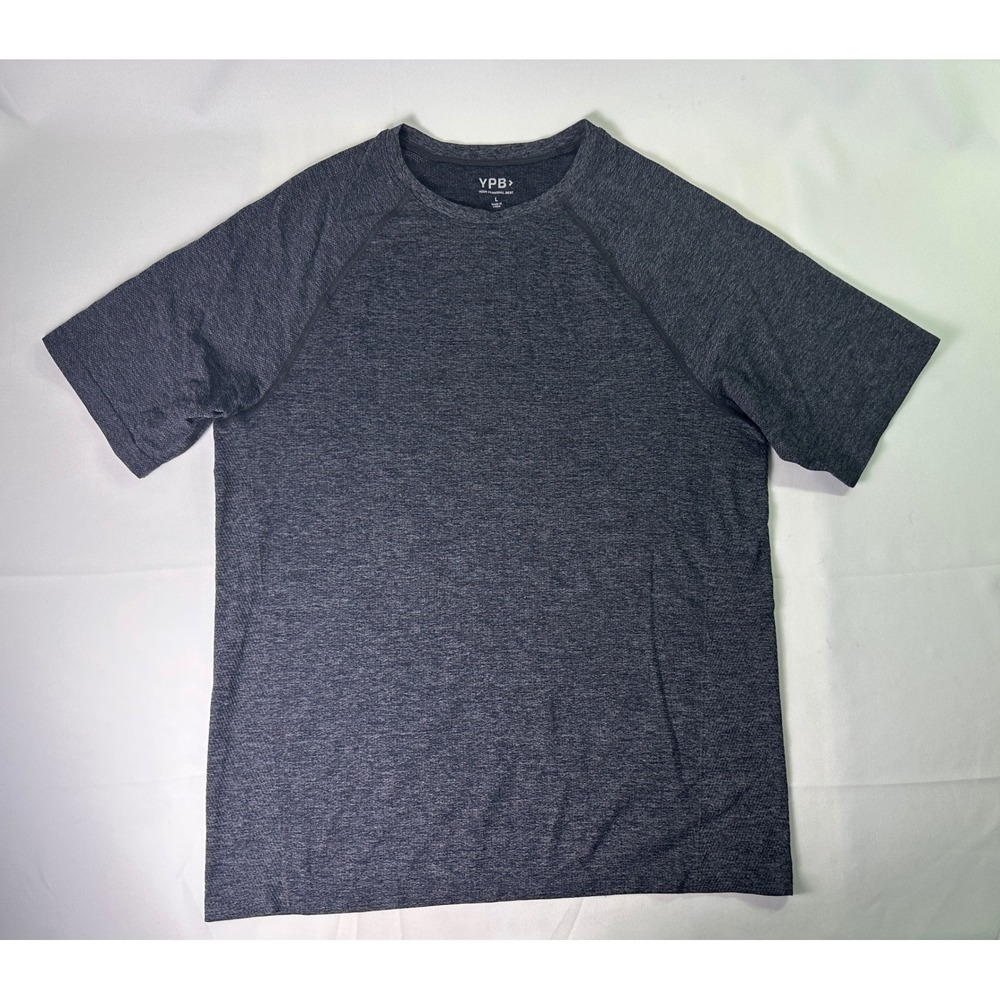 YPB‎ Your Personal Best Mens Gray Heather Activewear T-Shirt Training Large